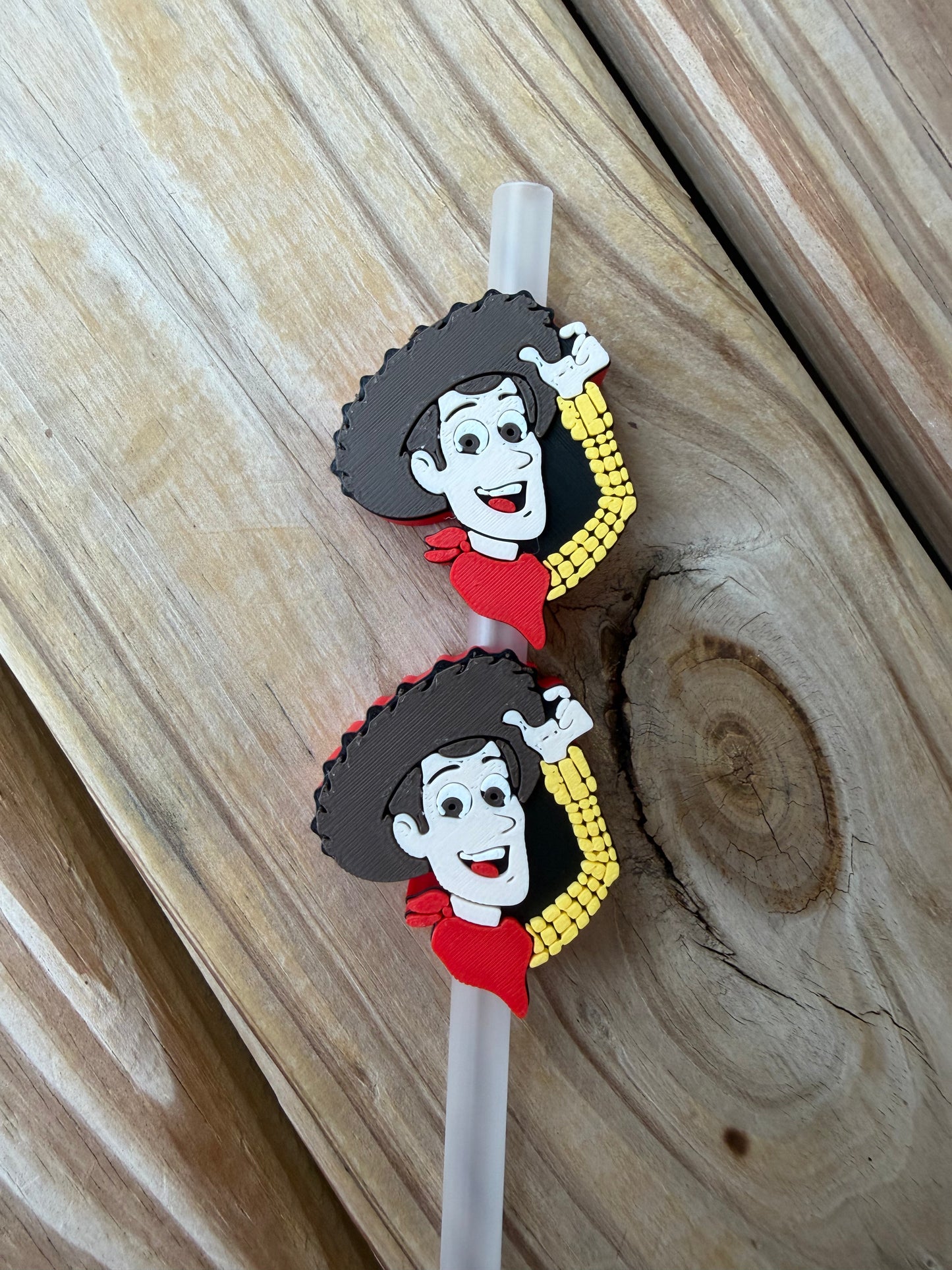 Toy Woody - 3d Straw Topper