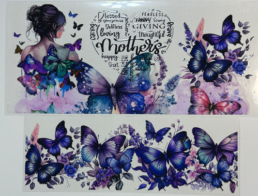 z - 40oz Mothers w/Purple Butterflies - Wrap