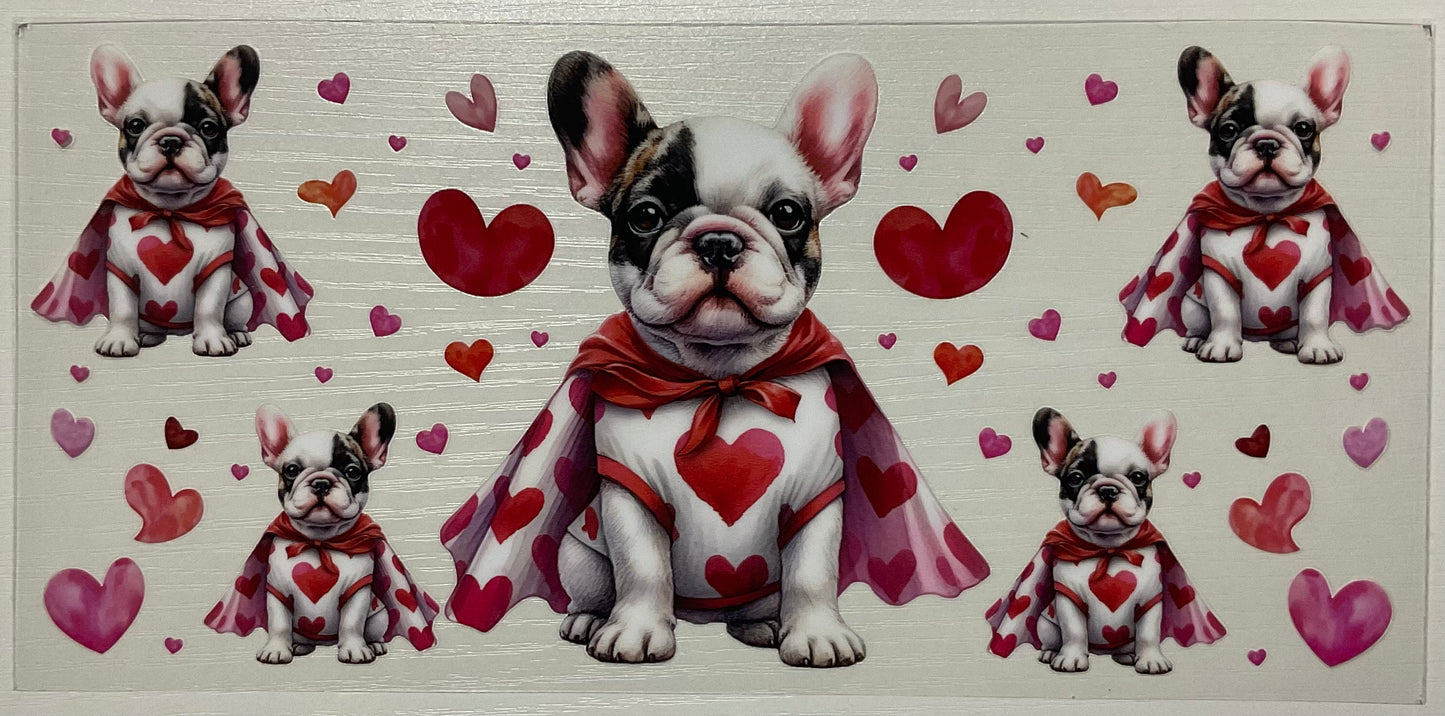 Valentine (Frenchie w/Hearts)  - Wrap
