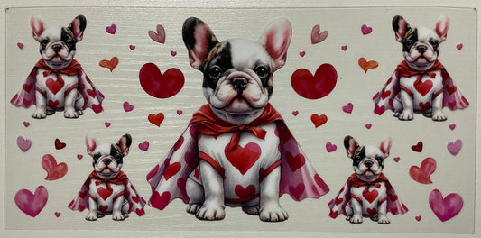Valentine (Frenchie w/Hearts)  - Wrap