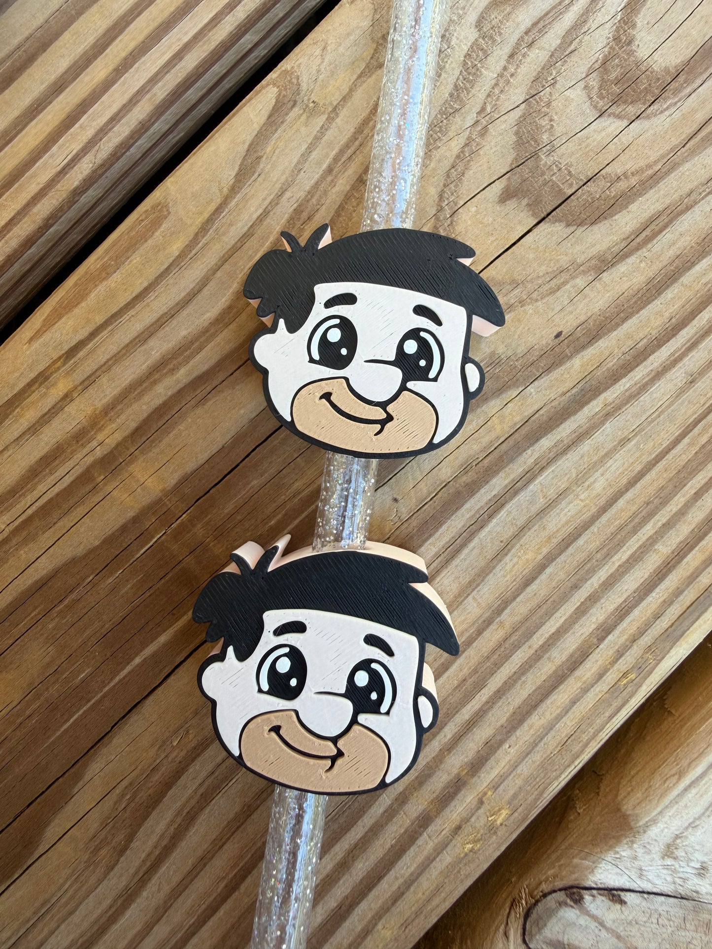 Fred  - 3d Straw Topper