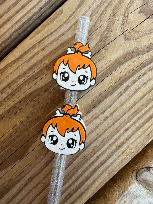 Pebbles  - 3d Straw Topper