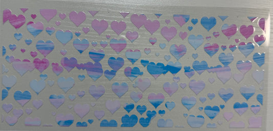 Hearts (Pink & Blue) - Wrap