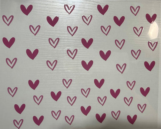 z - 40oz Pink Hearts - Wrap