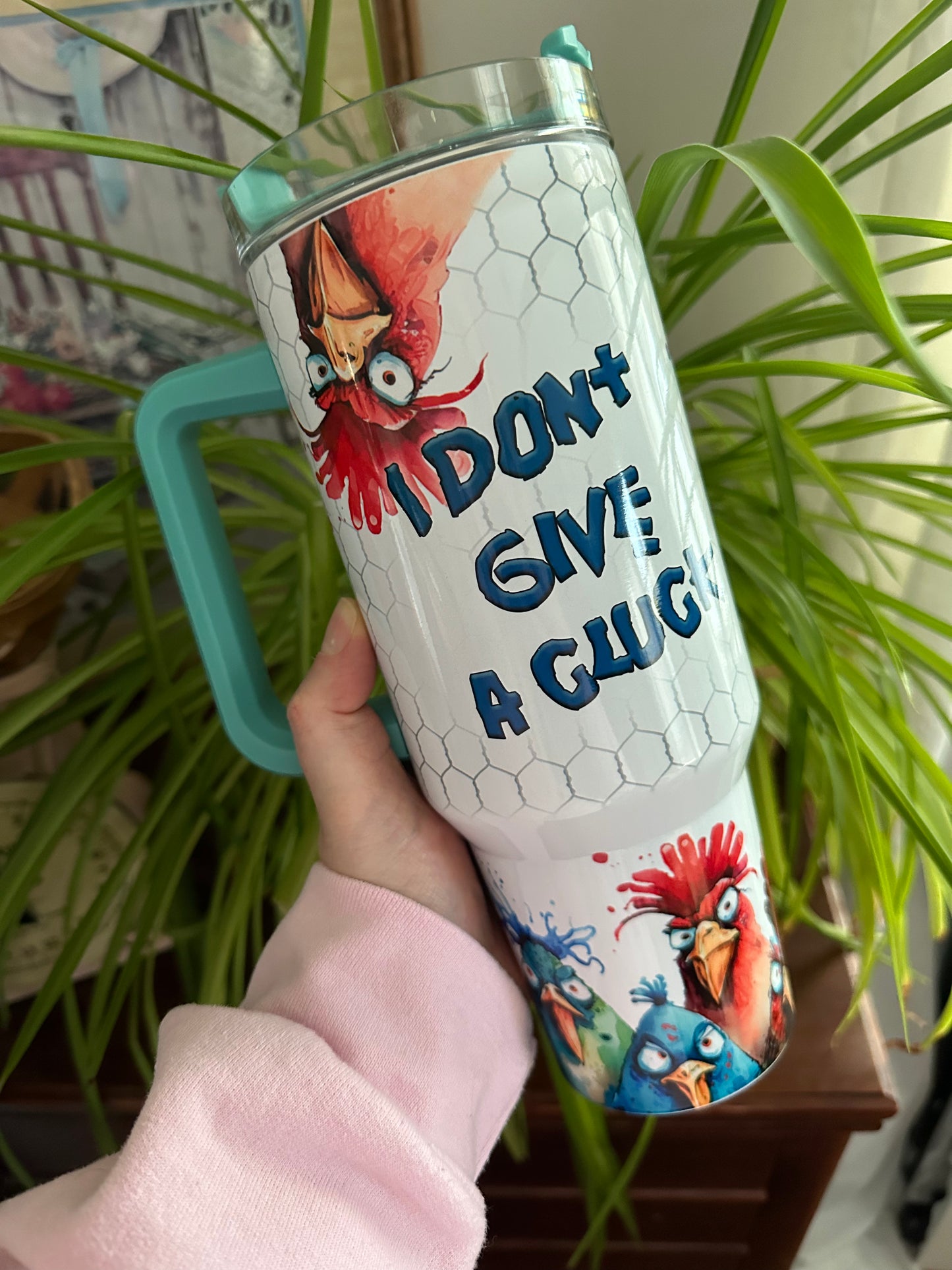 40oz w/Handle - Don't Give A Cluck