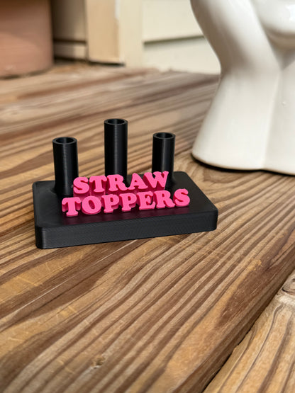 Straw Topper Display - 3d Printed