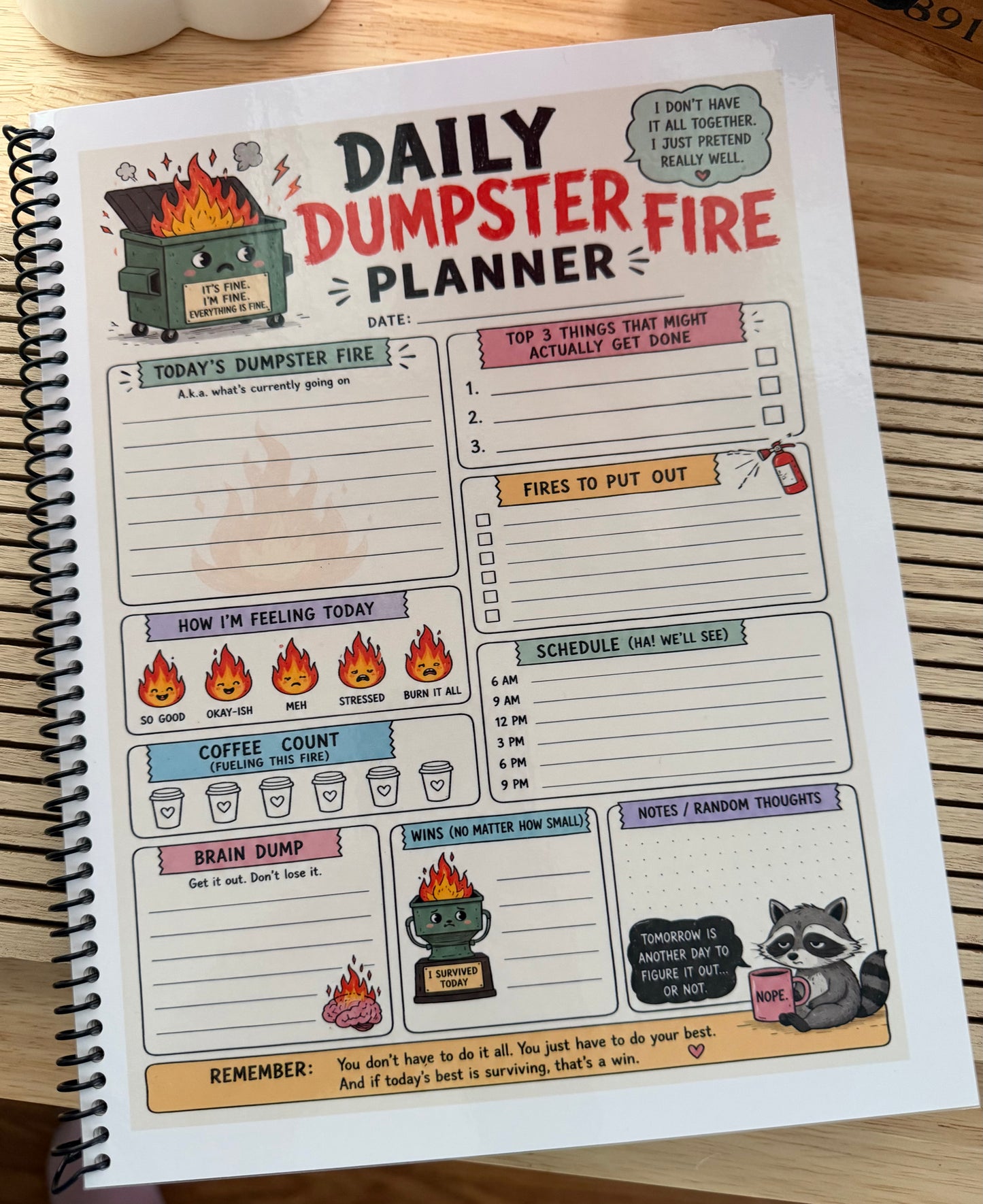 Dumpster Fire Planners - 120 Day