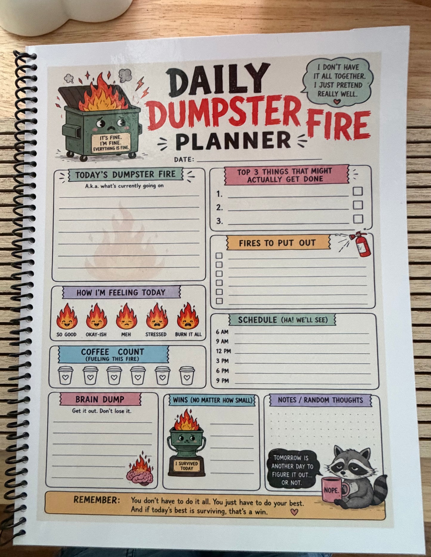 Dumpster Fire Planners - 120 Day