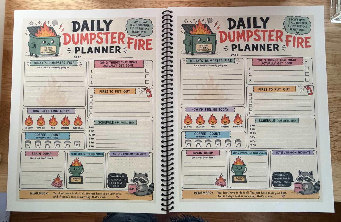 Dumpster Fire Planners - 120 Day