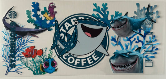 Coffee (Shark)  - Wrap