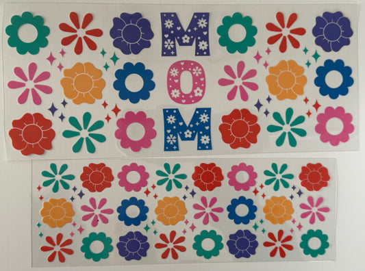 z - 40oz Mom w/Bright Flowers - Wrap