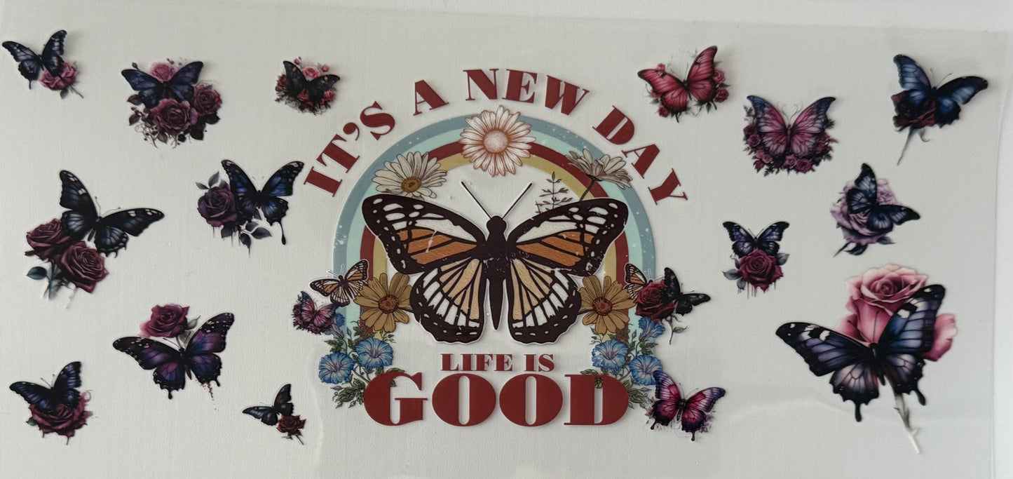 z - 40oz Butterfly (Life is Good) - Wrap