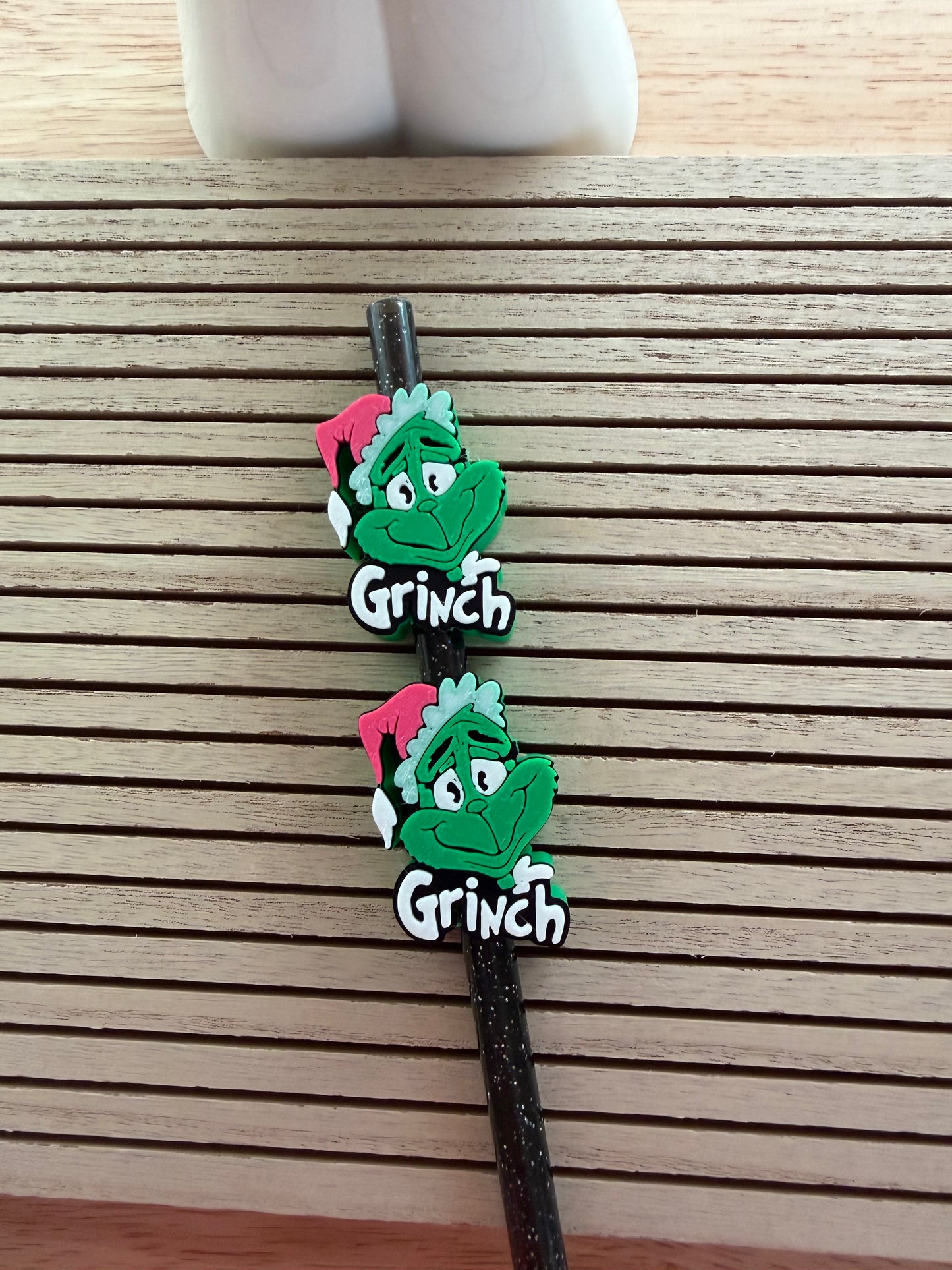 Grinch (New)  - 3d Straw Topper