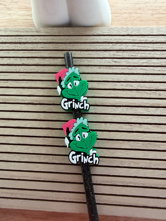 Grinch (New)  - 3d Straw Topper
