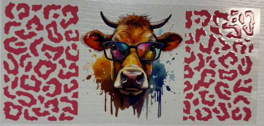 Cow (w/Glasses Leopard) - Wrap