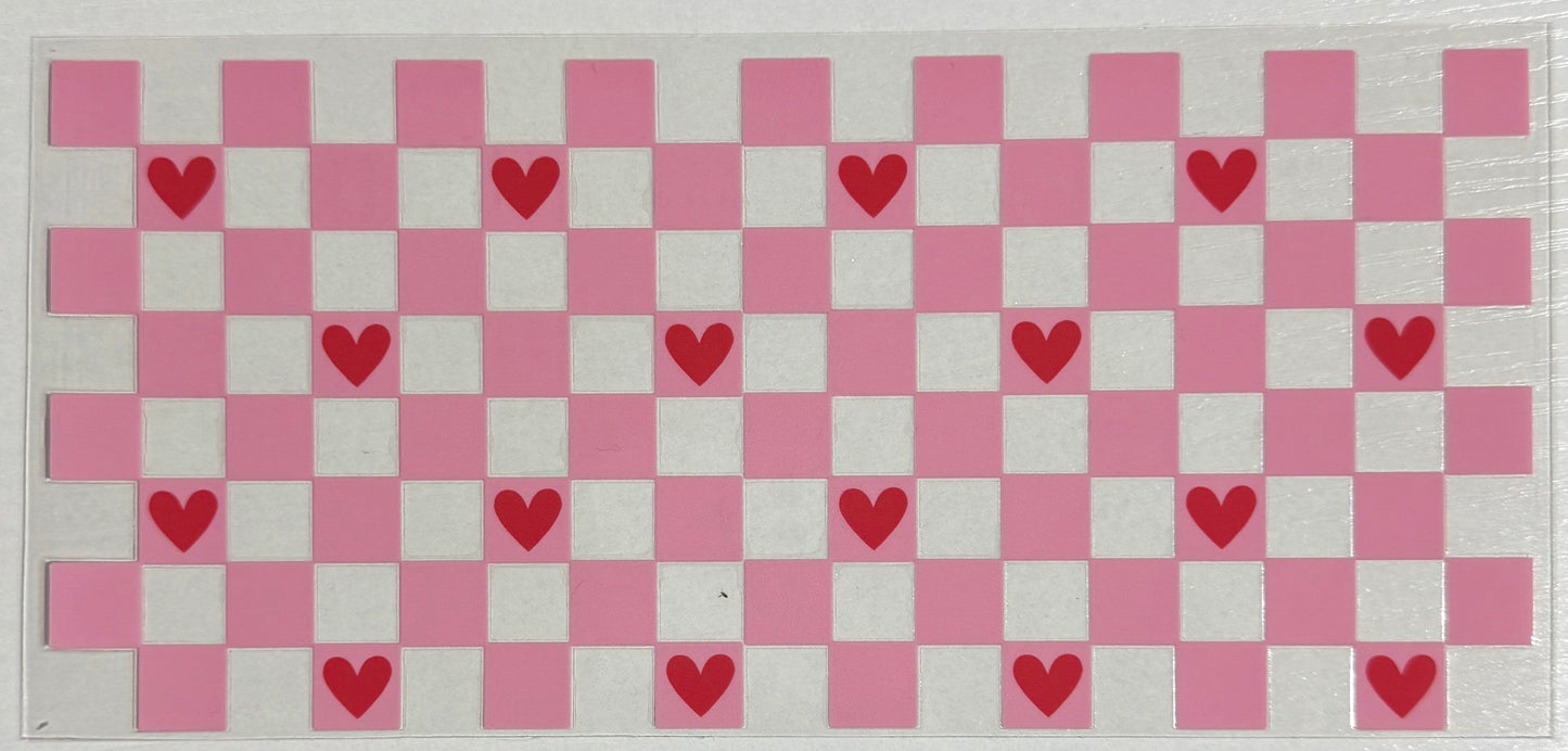 Checker (Pink w/ Hearts) - Wrap