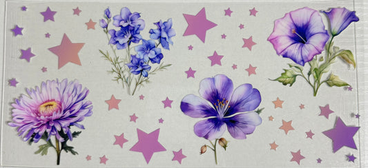 Floral (Purple w/Stars) - Wrap