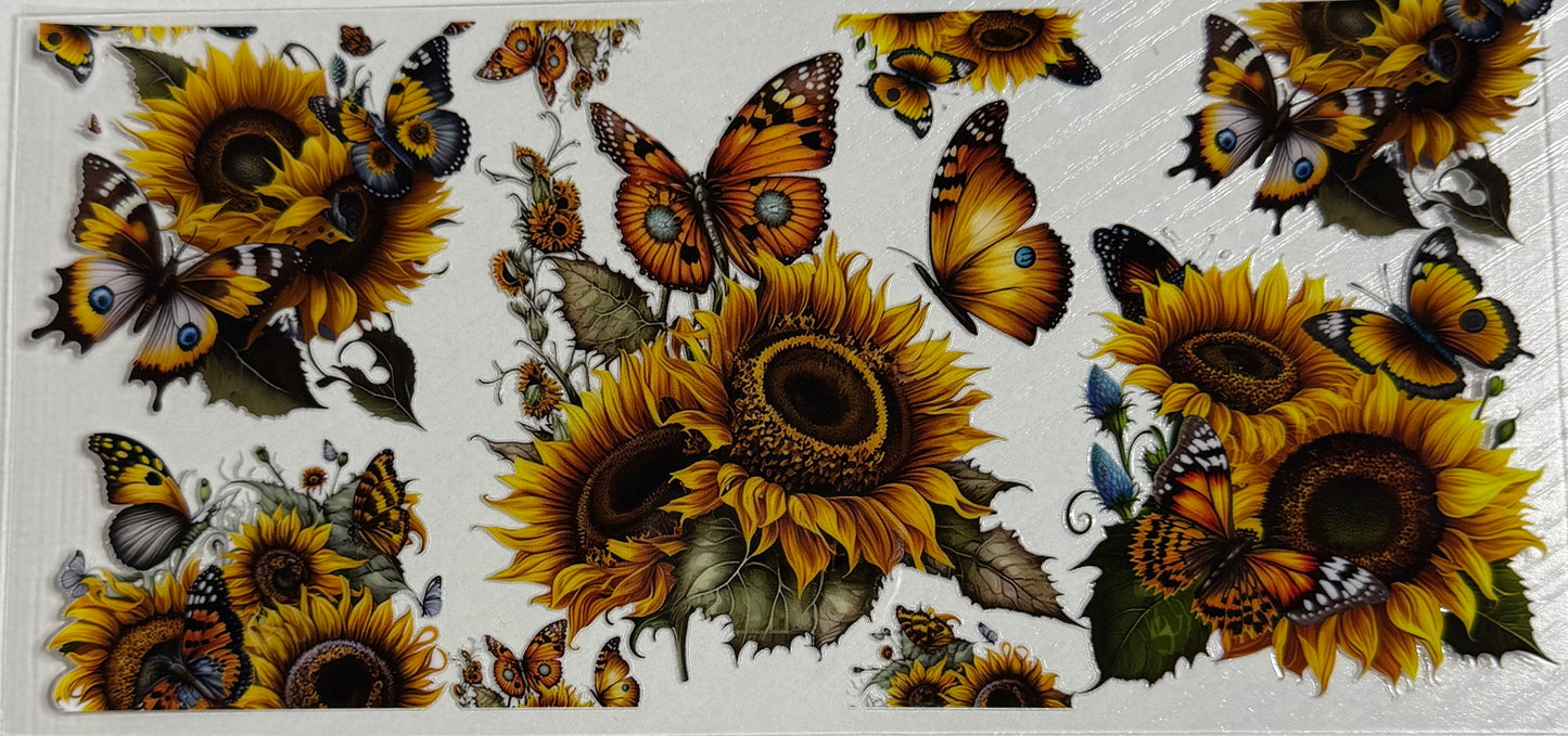 Floral (Sunflowers & Butterflies) - Wrap