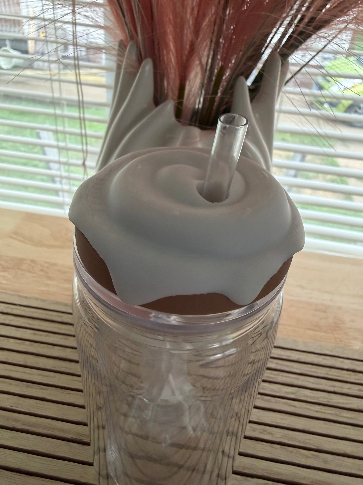 Cinnamon Roll 16oz Full Top - 3d Straw Topper
