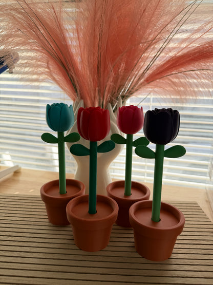 Rose Pen w/Pot - 3d Printed