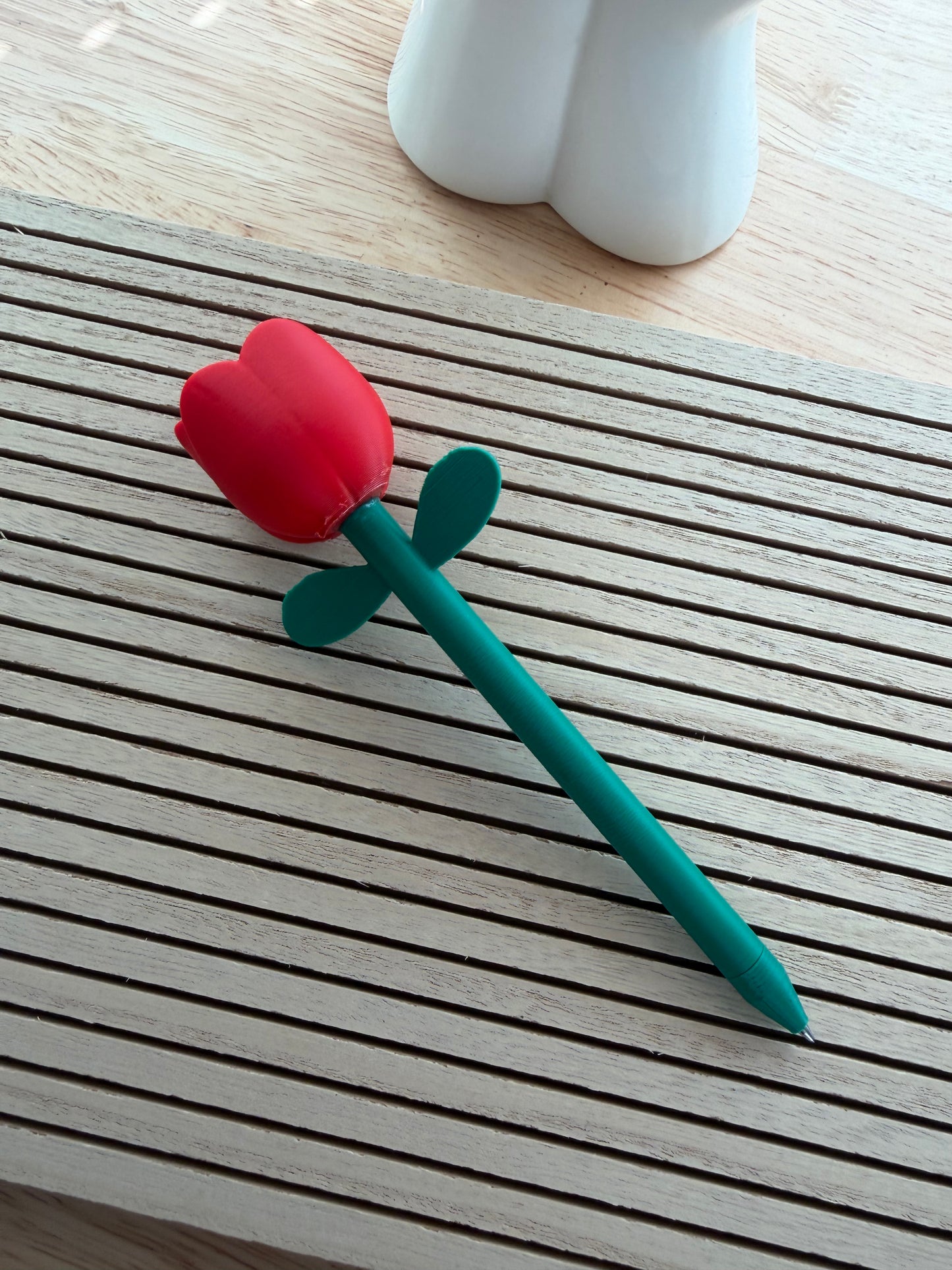Rose Pen w/Pot - 3d Printed
