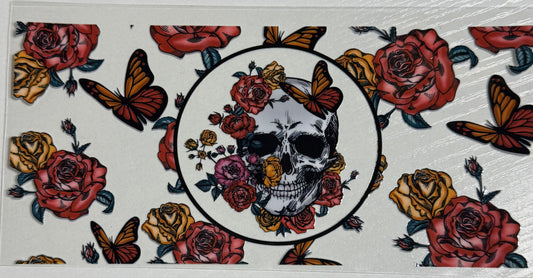 Floral (Skull w/Butterflies) - Wrap