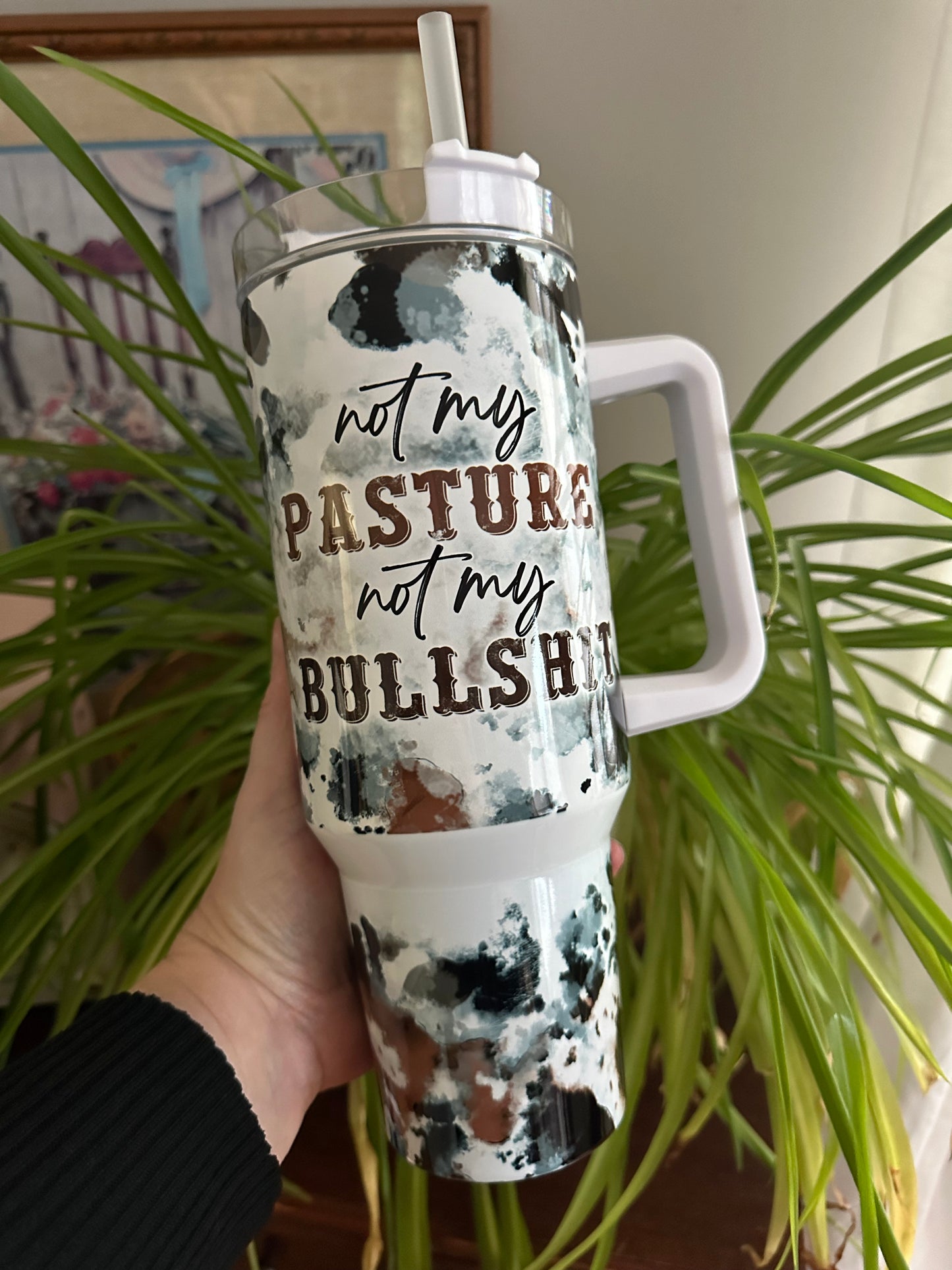 40oz w/Handle - Not My Pasture