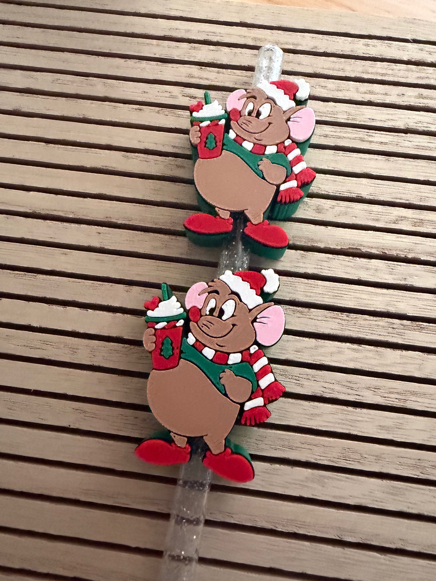 Festive Gus  - 3d Straw Topper