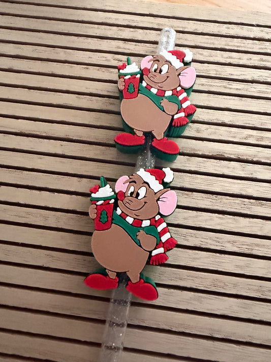 Festive Gus  - 3d Straw Topper