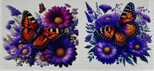 Butterfly (Monarch w/Purple Floral) - Wrap