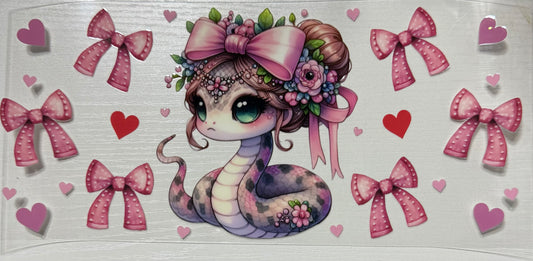 Snake (Pink Bow1) - Wrap
