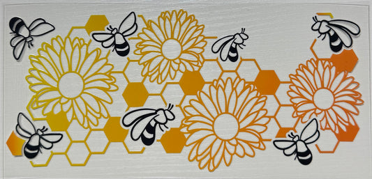 Bees w/Sunflowers & Honeycomb  - Wrap