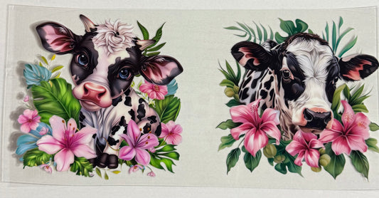 Cow (w/Pink Lily's) - Wrap