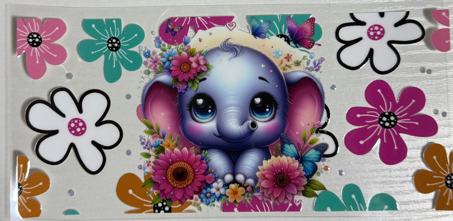 Elephant (Cutie w/ Floral) - Wrap