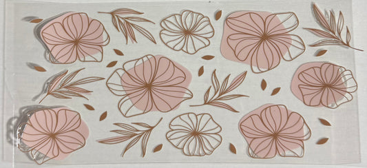 Floral (Boho Peach & Gold) - Wrap