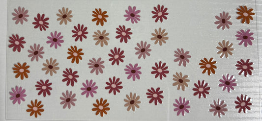 Floral (Small Brown Flower) - Wrap (Flaw Discounted)