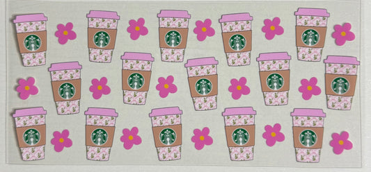 Coffee (Pink Starbi Cups)  - Wrap