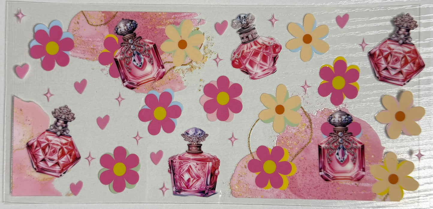 Purfume Bottles & Flowers - Wrap