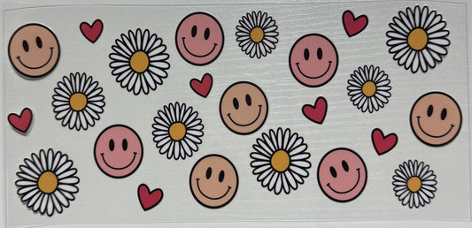 Smile w/ Daisy & Hearts - Wrap
