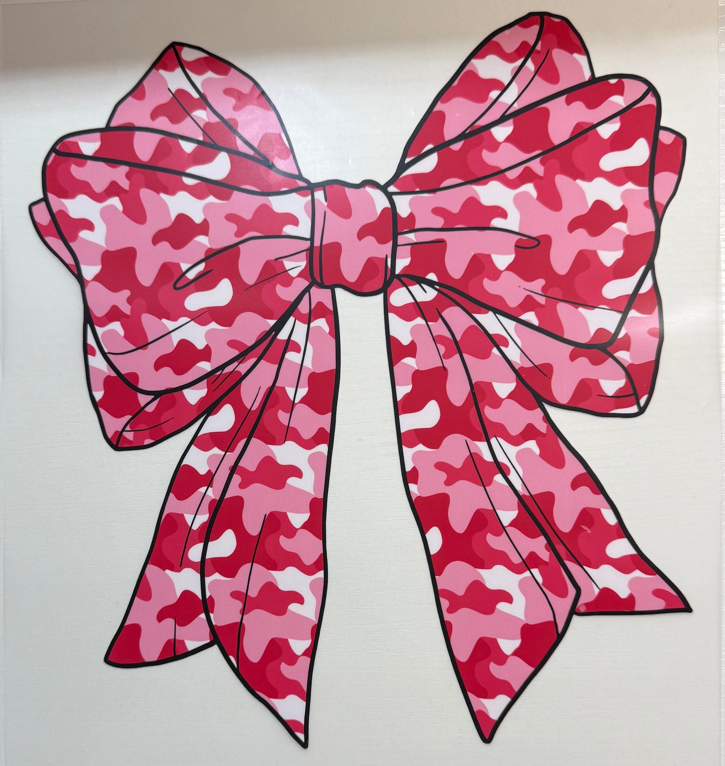 Pink Camo Bow - DTF
