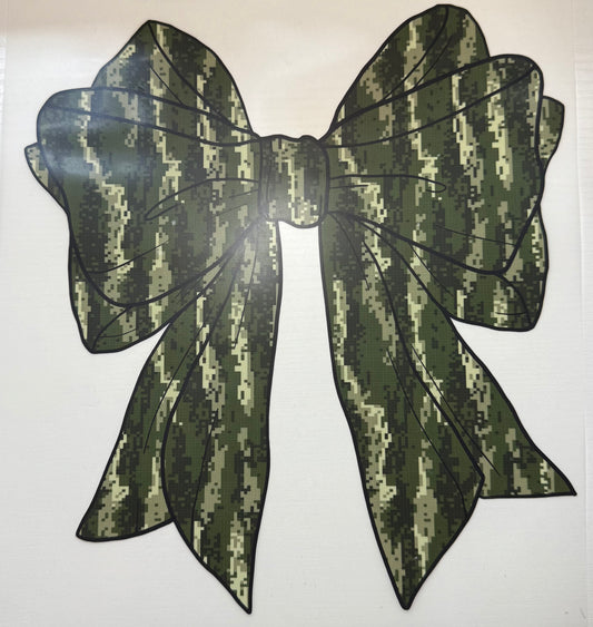 Green Camo Bow - DTF