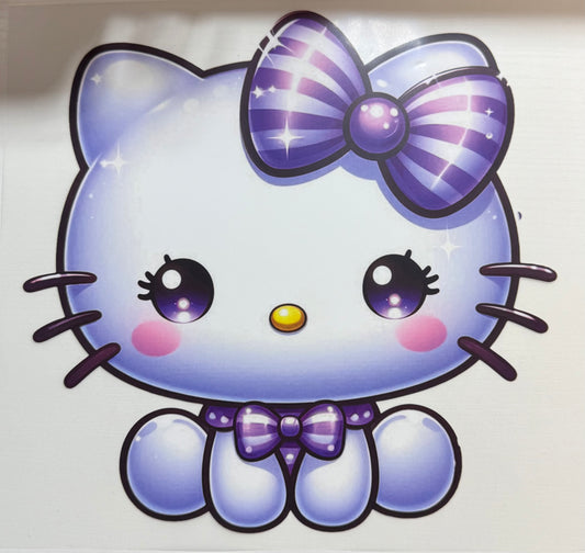 H Kitty w/Purple Bow - DTF