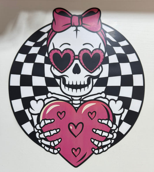 Skelly Checker Girl - DTF