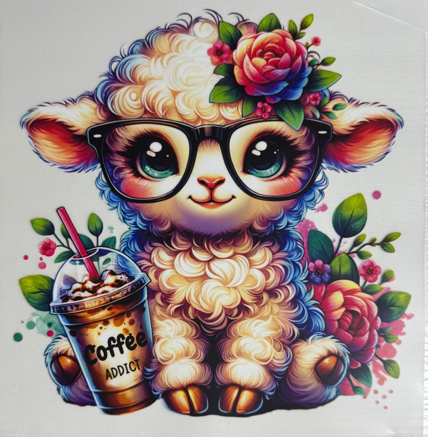 Cute Lamb w/ Coffee - DTF