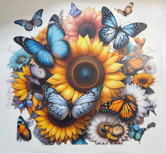 Sunflowers & Butterflies - DTF