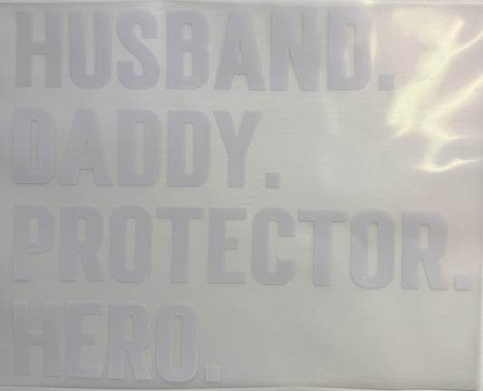 Husband Daddy Protector Hero - DTF