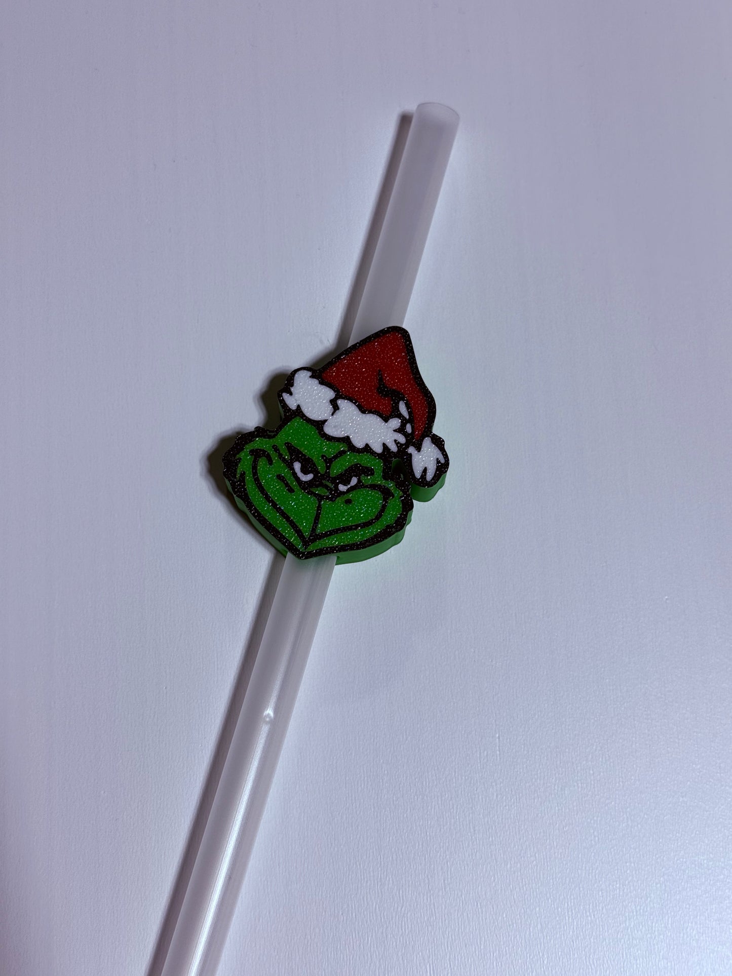 Green Man w/Red Hat - 3d Straw Topper
