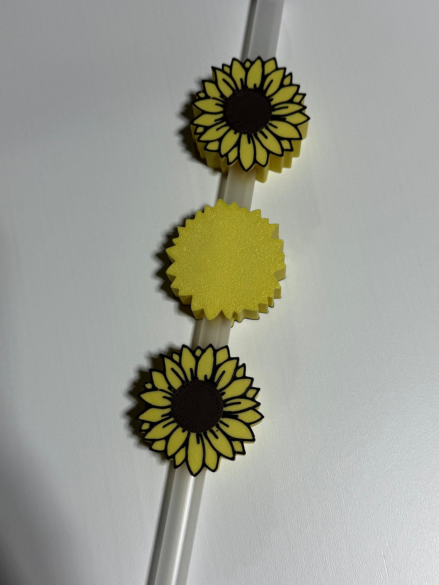 Sunflower - 3d Straw Topper