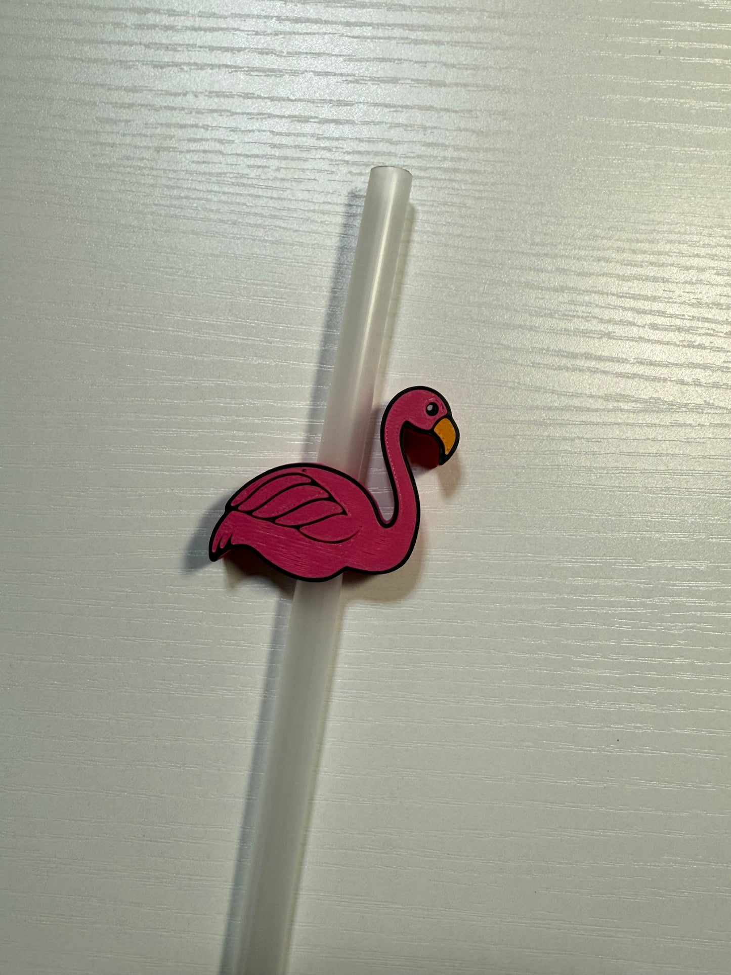 Flamingo - 3d Straw Topper