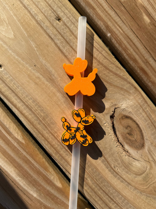 Batty Balloon Dog - 3d Straw Topper